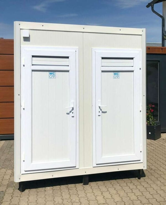 Sanitärcontainer mit zwei Toiletten