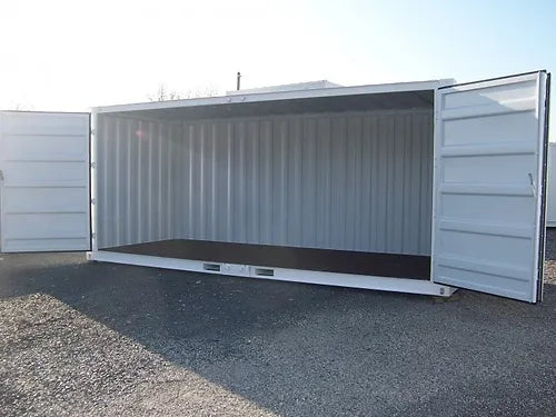 Container 15′ Lagerung mit offener Seite
