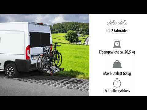 EUFAB SD260 Fahrradträger für 2 Räder Hecktüren 11596 inkl. Tasche