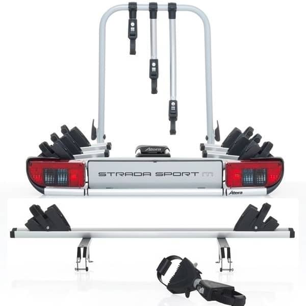 ATERA Strada Sport M 3 Fahrradträger 022695 für 4 Räder 3+1 Black