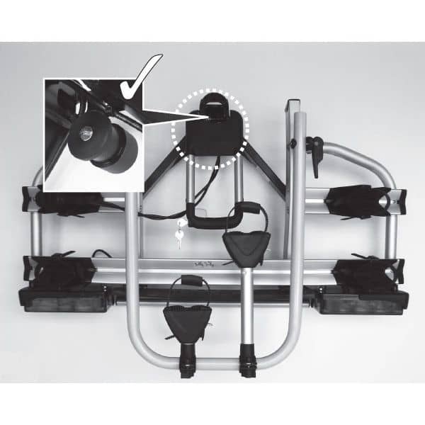 ATERA Strada Sport M 3 Fahrradträger 022695 für 4 Räder 3+1 Black