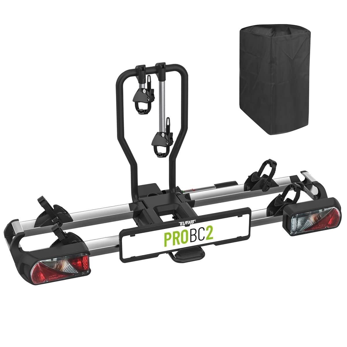 EUFAB SD260 Fahrradträger für 2 Räder Hecktüren 11596 inkl. Tasche