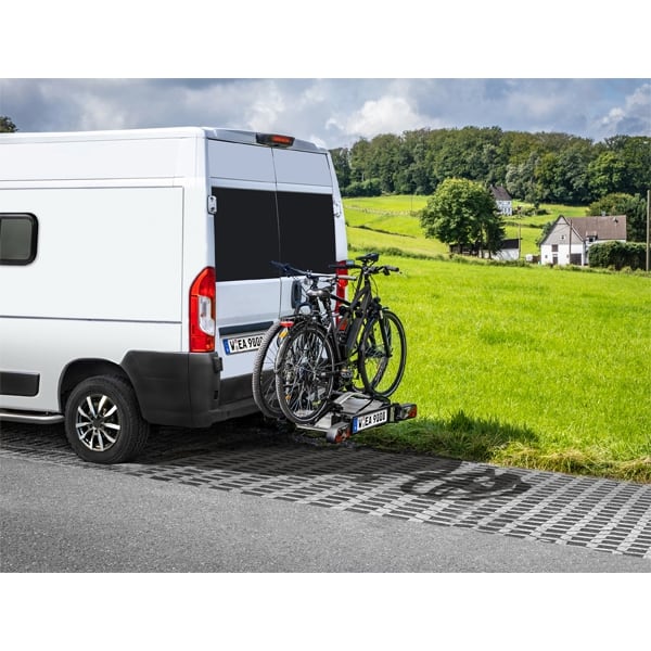EUFAB SD260 Fahrradträger ausziehbar für 2 Räder Hecktüren 11596