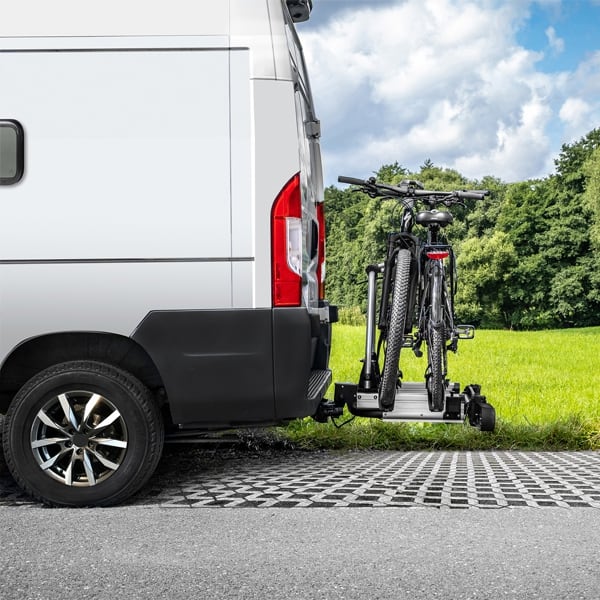 EUFAB SD260 Fahrradträger ausziehbar für 2 Räder Hecktüren 11596