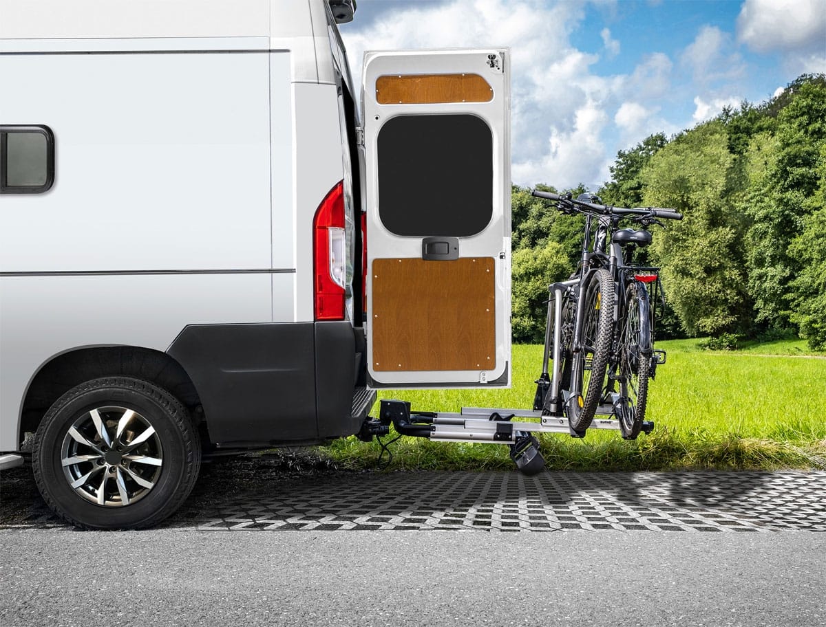 EUFAB SD260 Fahrradträger ausziehbar für 2 Räder Hecktüren 11596
