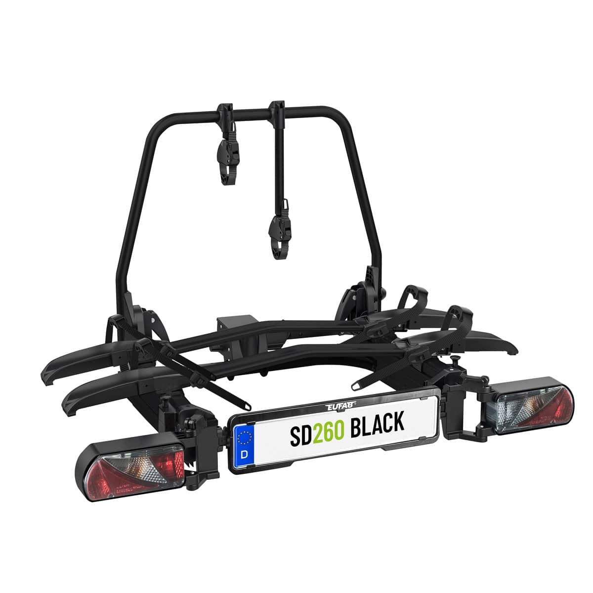 EUFAB SD260 Fahrradträger für 2 Räder Hecktüren 11596 inkl. Tasche