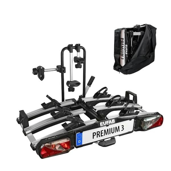 EUFAB SD260 Fahrradträger für 2 Räder Hecktüren 11596 inkl. Tasche