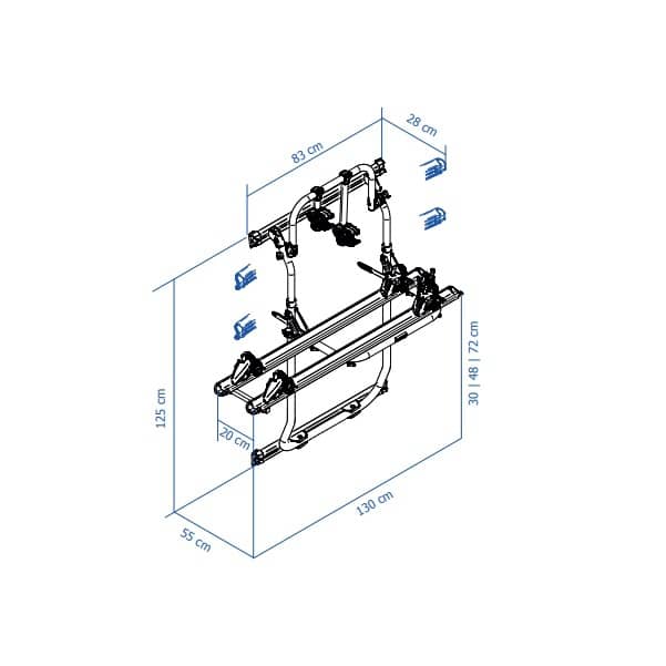 THULE Elite Van XT schwarz Fahrradträger für Fiat Ducato ab Baujahr 2006