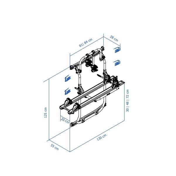 THULE Elite Van XT schwarz für Ford Transit H3 ab 2014 Fahrradträger