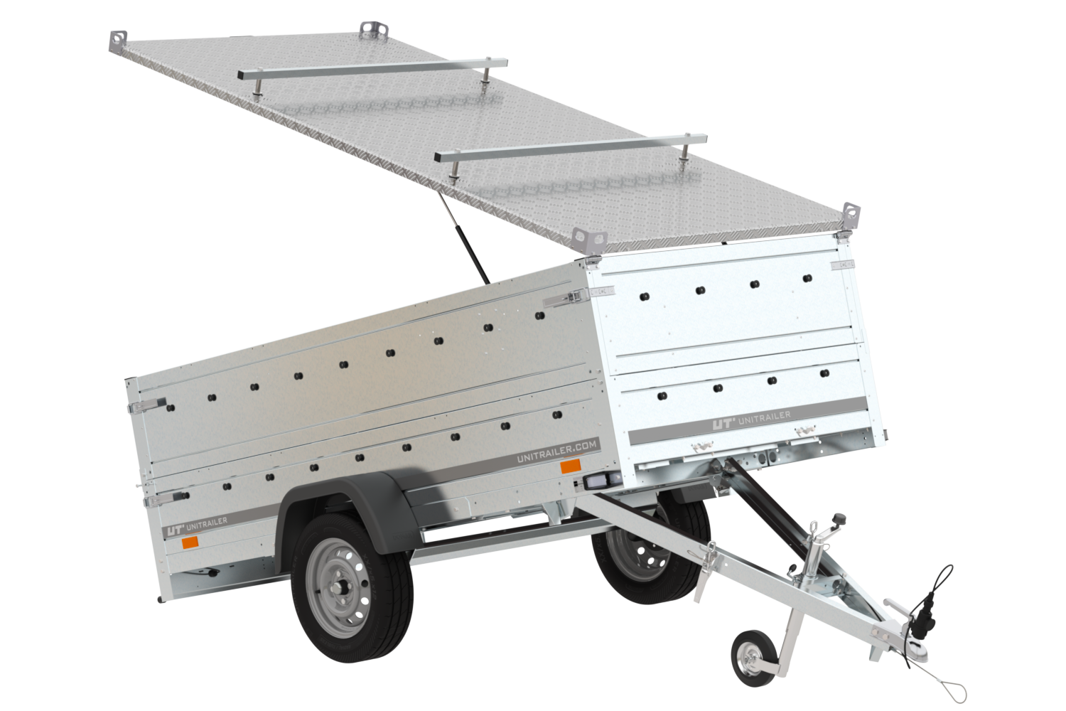 Anhänger GARDEN TRAILER 264 KIPP mit Bordwandaufsatz und Aludeckel