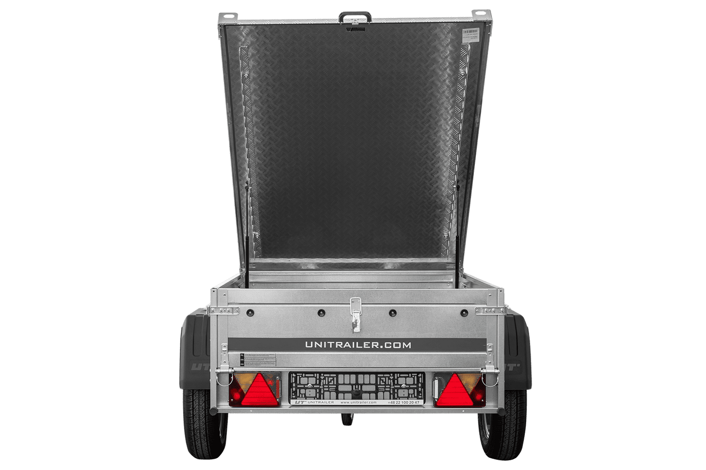 Einachsanhänger 750 kg 150x106 Garden Trailer 150 KIPP mit Alu-Deckel