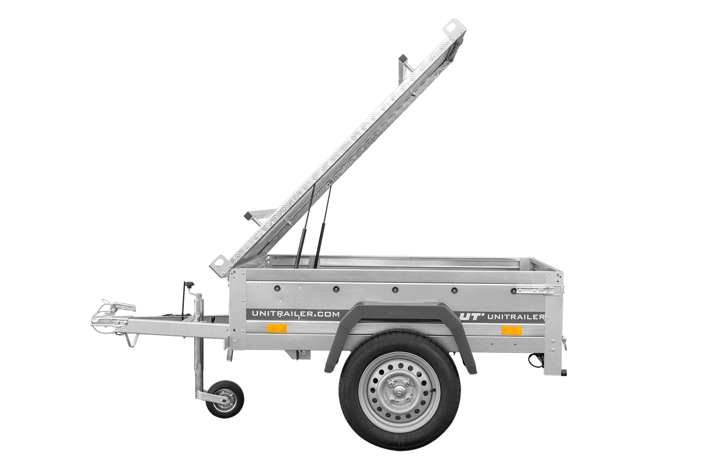 Einachsanhänger 750 kg 150x106 Garden Trailer 150 KIPP mit Alu-Deckel