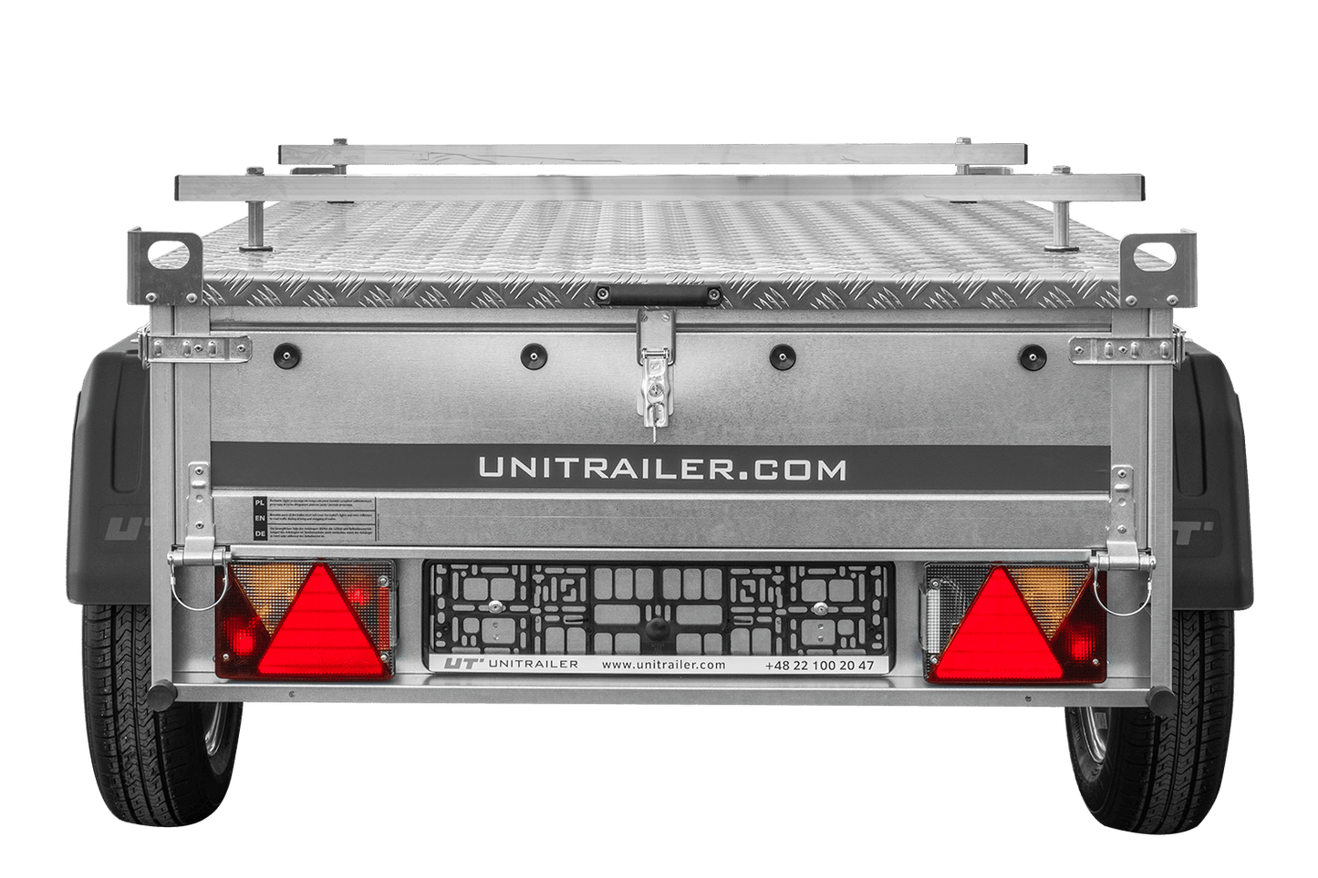 Einachsanhänger 750 kg 150x106 Garden Trailer 150 KIPP mit Alu-Deckel
