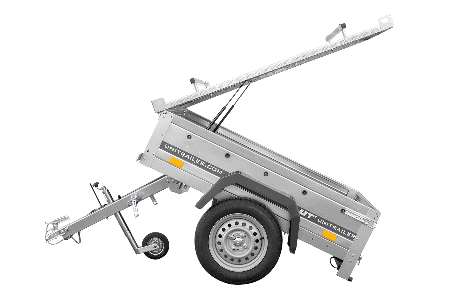 Einachsanhänger 750 kg 150x106 Garden Trailer 150 KIPP mit Alu-Deckel