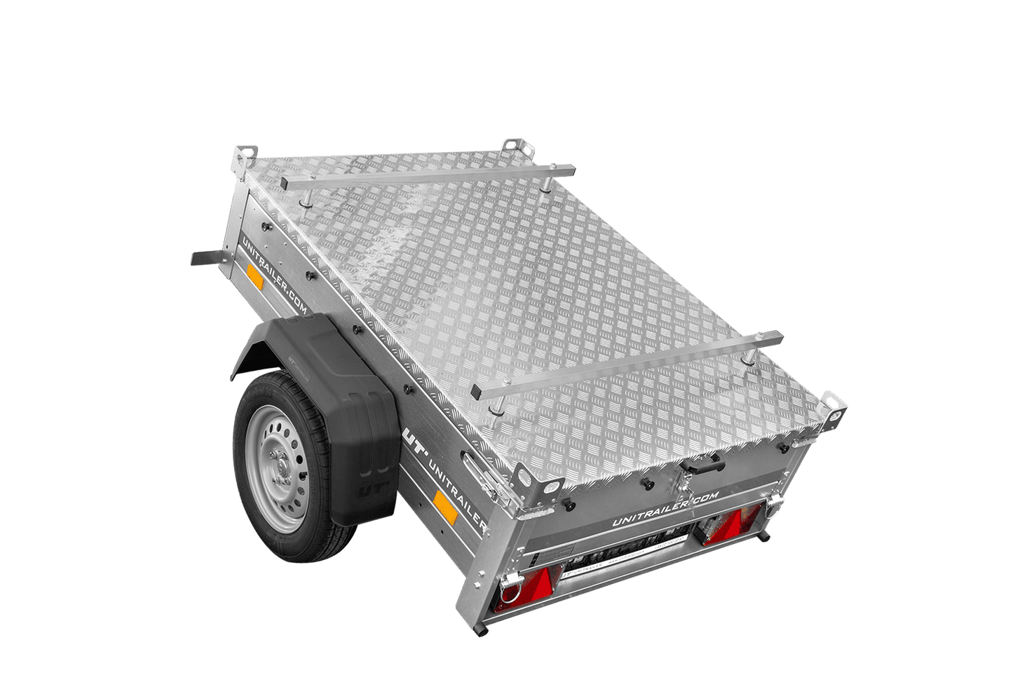 Einachsanhänger 750 kg 150x106 Garden Trailer 150 KIPP mit Alu-Deckel