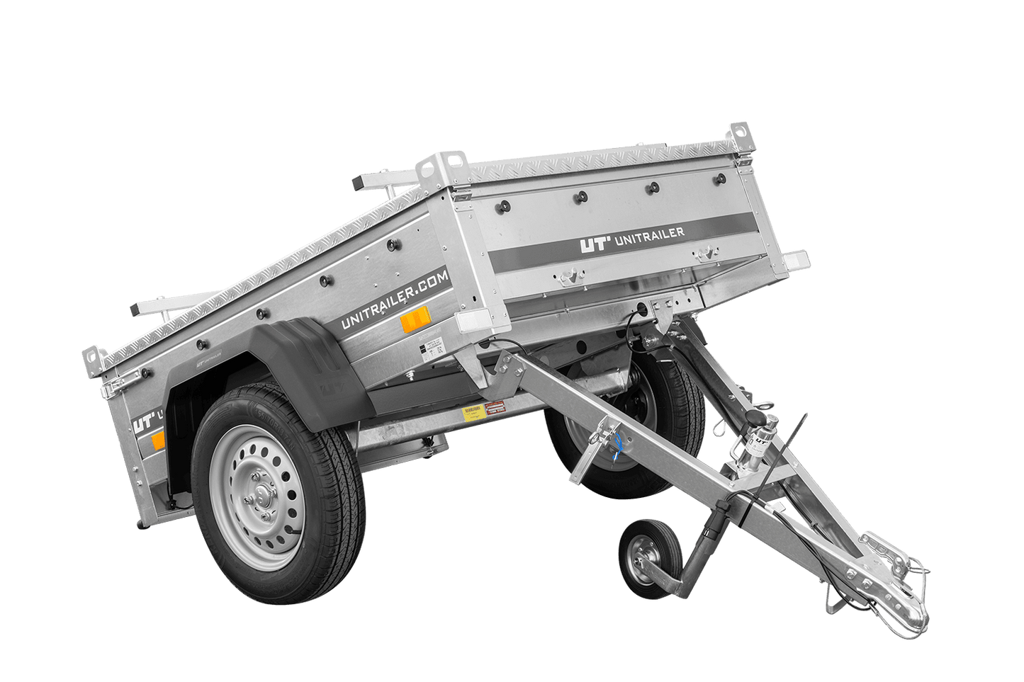 Einachsanhänger 750 kg 150x106 Garden Trailer 150 KIPP mit Alu-Deckel