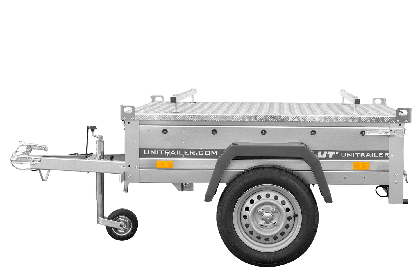 Einachsanhänger 750 kg 150x106 Garden Trailer 150 KIPP mit Alu-Deckel