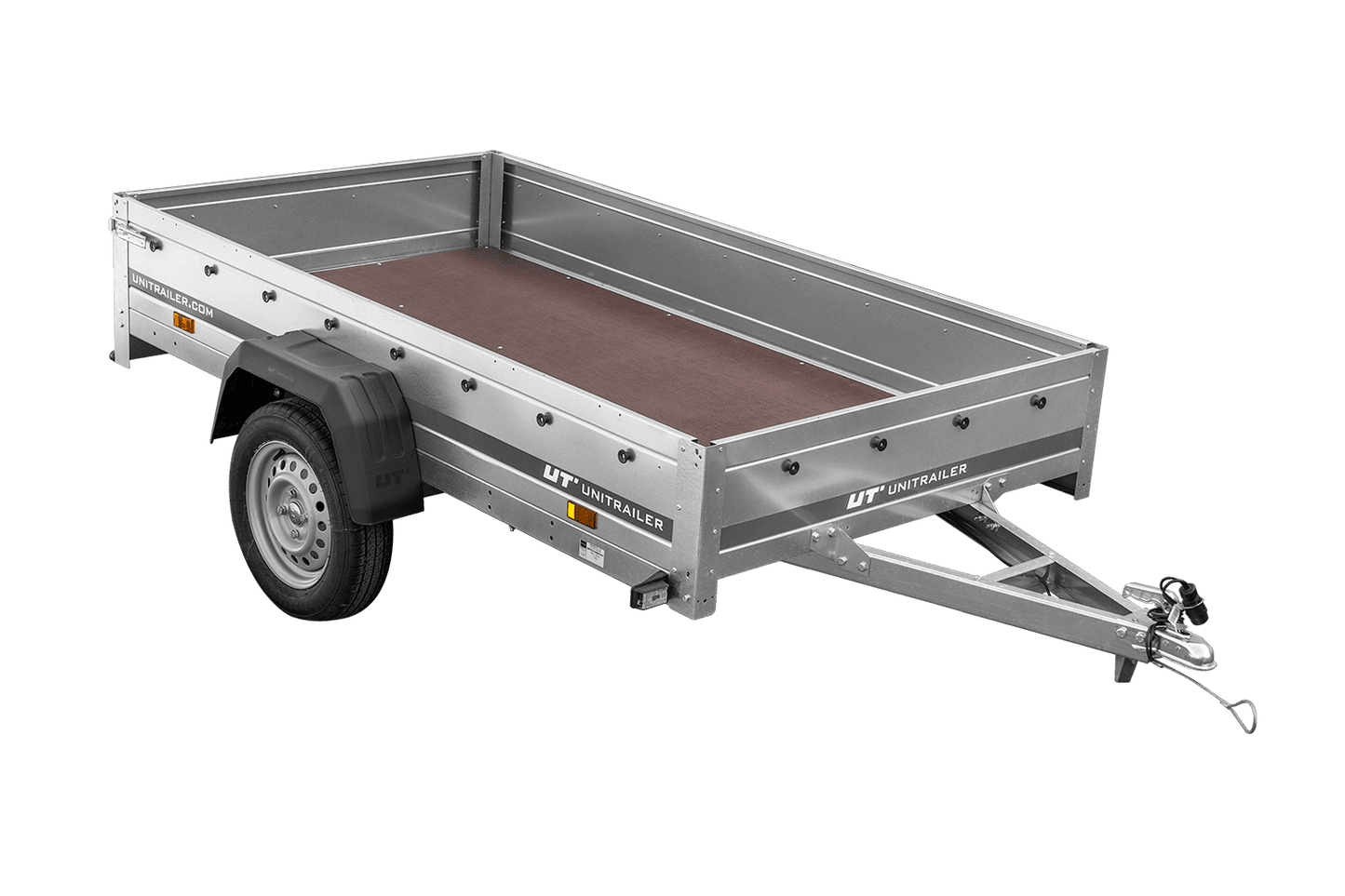 PKW-Anhänger GARDEN TRAILER 230 FD mit Stützrad, 80 cm hohem Spriegel und blauer Plane