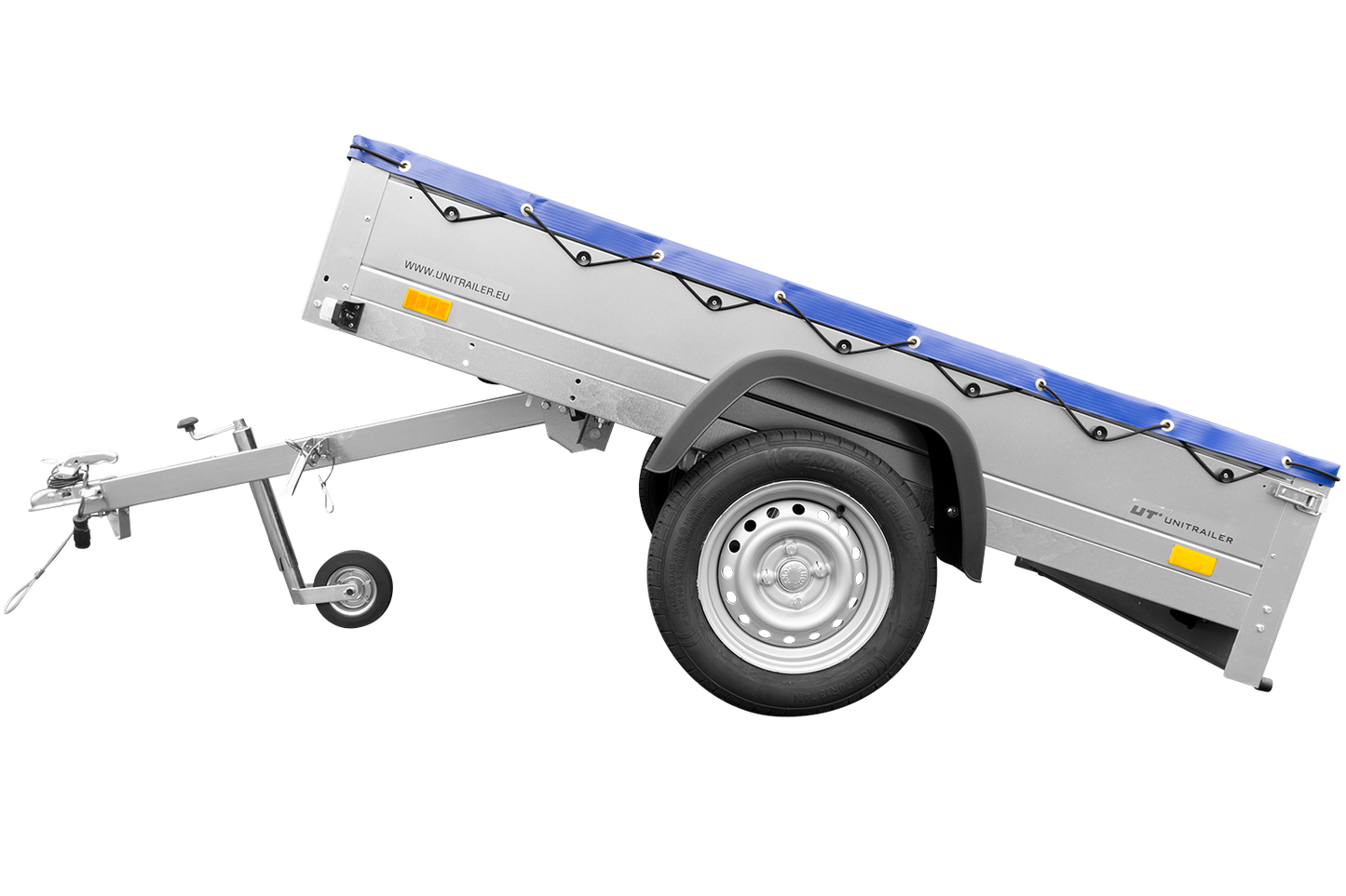 Garden Trailer 201 KIPP mit Flachplane, Stützrad und Planenträgern