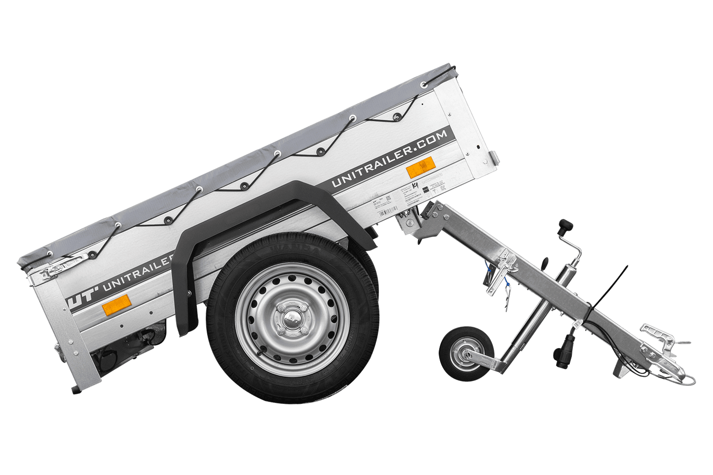 Kleinanhänger für Pkw Garden Trailer 150 KIPP 150x106 cm 750 kg [mit Flachplane, Planenträgern, Stützrad]