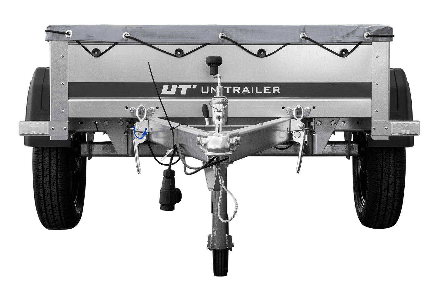 Kleinanhänger für Pkw Garden Trailer 150 KIPP 150x106 cm 750 kg [mit Flachplane, Planenträgern, Stützrad]