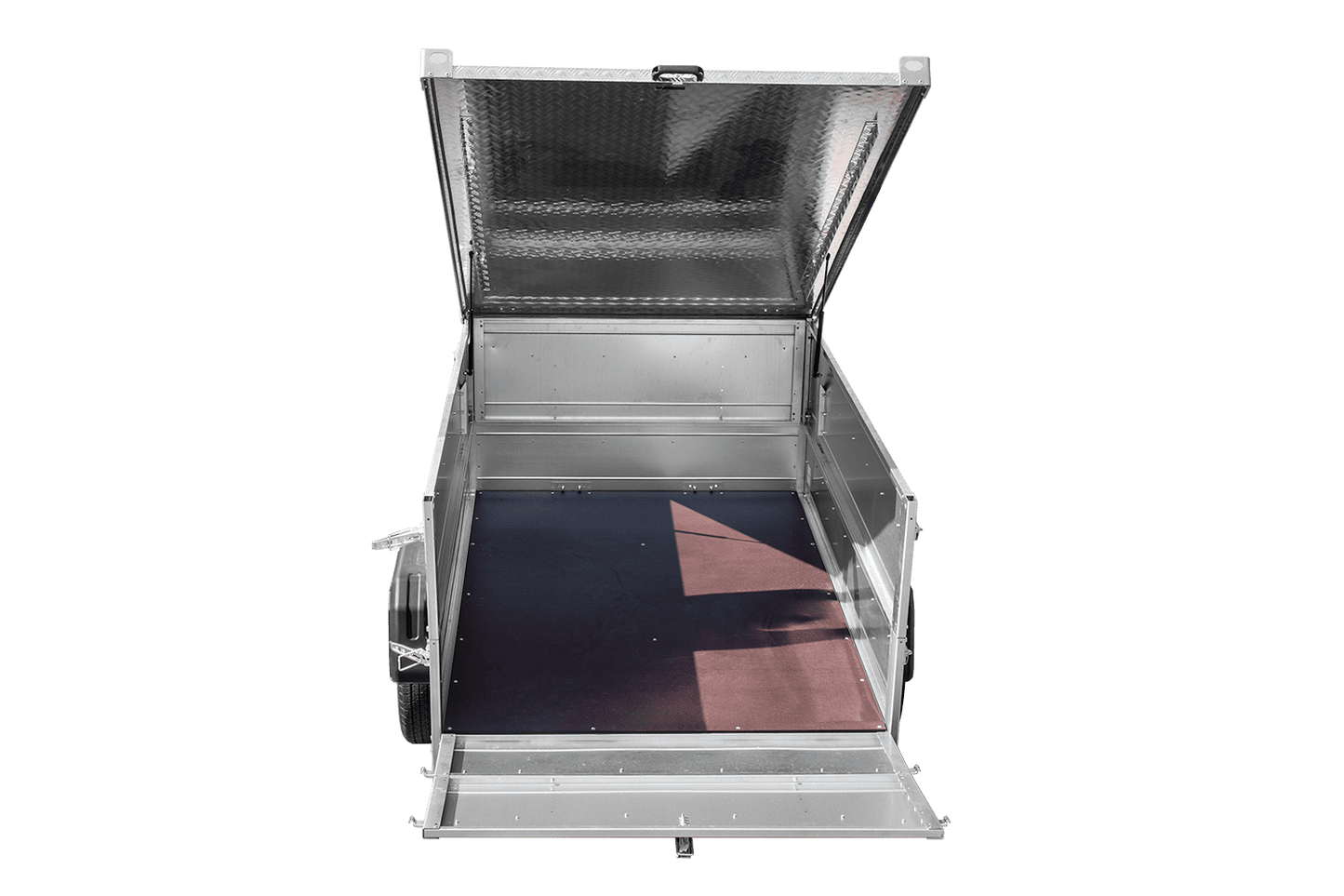 Leichter Anhänger 200x125 UNITRAILER GARDEN 201 KIPP mit BIS-Seitenwänden und Aluminiumabdeckung