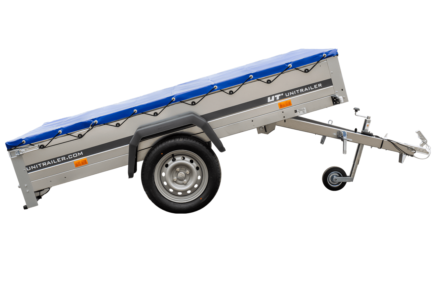 Pkw-Kippanhänger Garden Trailer 230 KIPP [230 cm x 125 cm] mit Flachplane, Stützrad und Planenträger