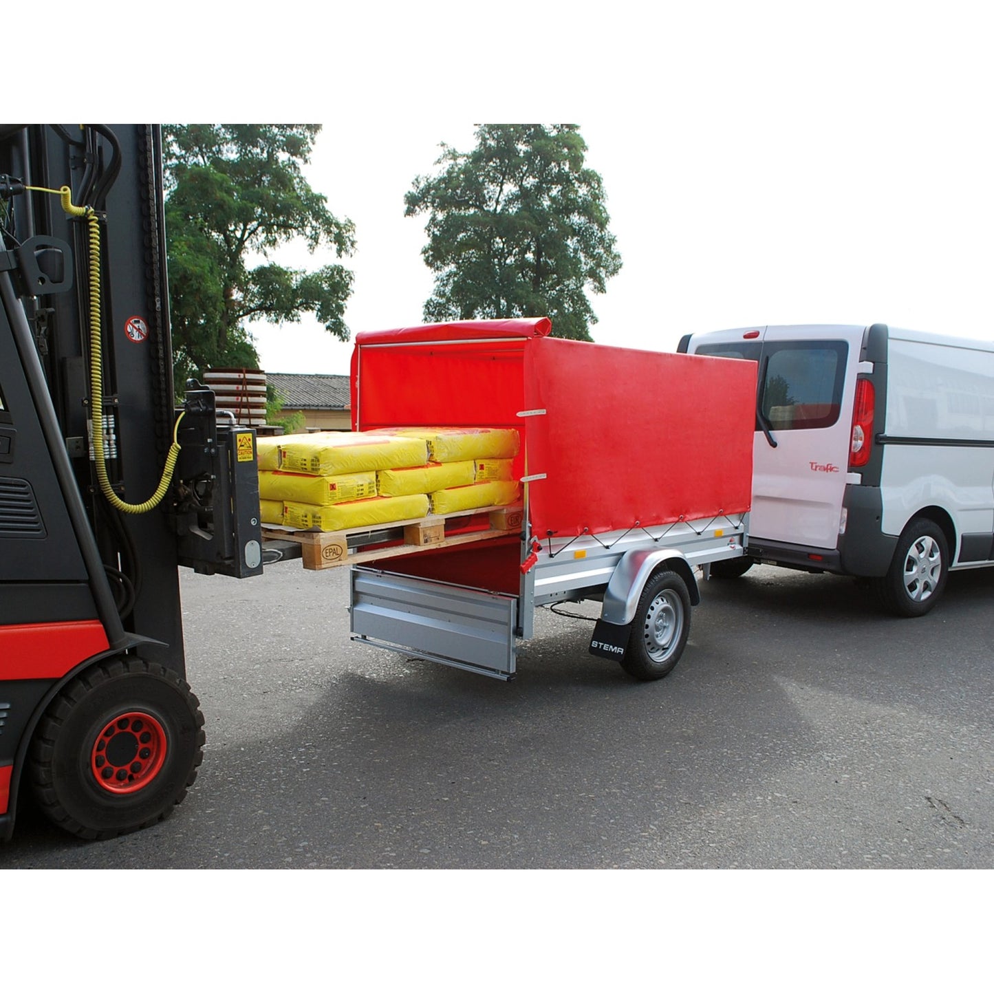 Stema Anhängerset Variolux 850 inkl. Hochplanenset 80 cm+Abstellstützen+Stützrad